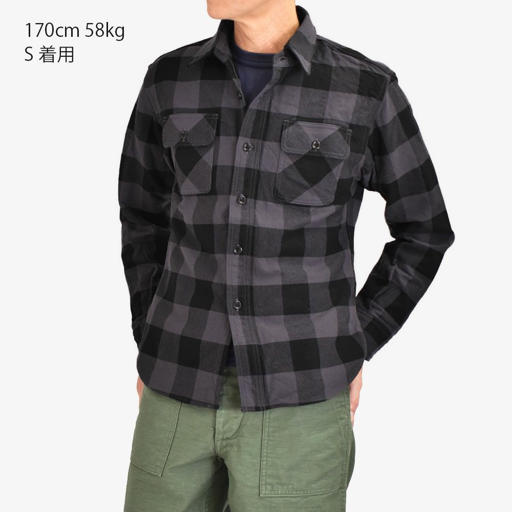 Lサイズ デラックスウエア デラックスウェア ネルシャツ サイズS