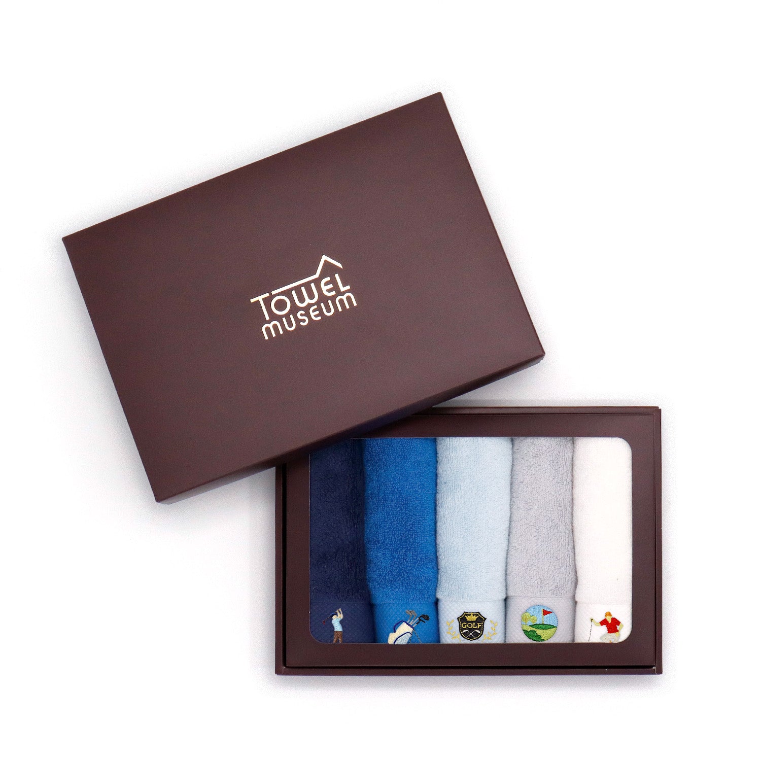 TMOC』ゴルフ刺繍入り タオルハンカチ5枚セット – タオル美術館公式
