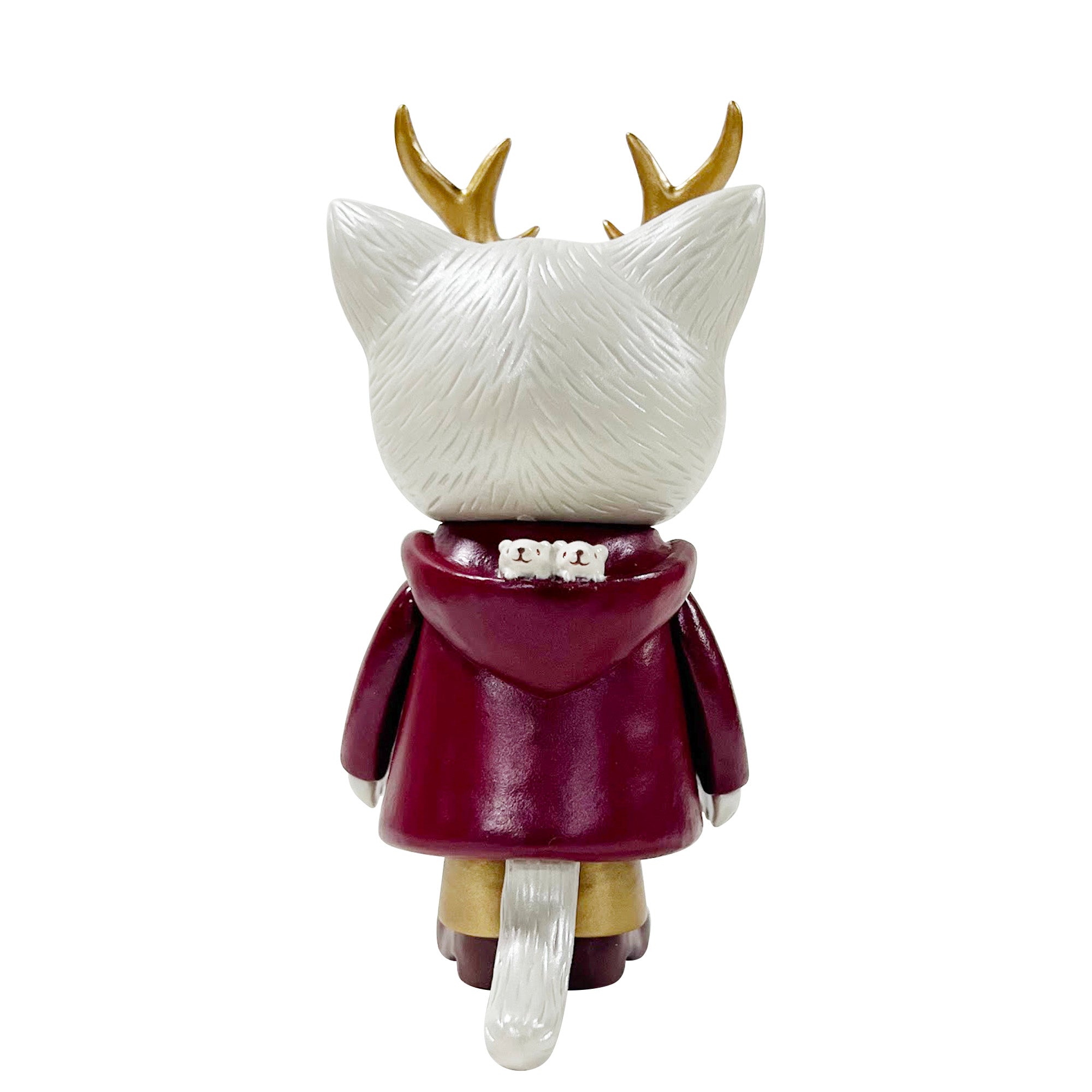 Kaori Hinata - Morris The Cat with Antlers Burgundy Figure – TOY TOKYO