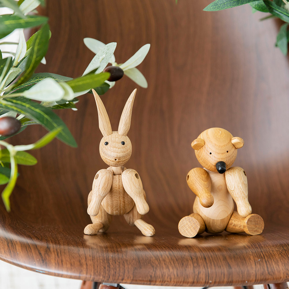 楽天市場】Woody Rabbit ウッディーラビット オブジェ 置物 干支