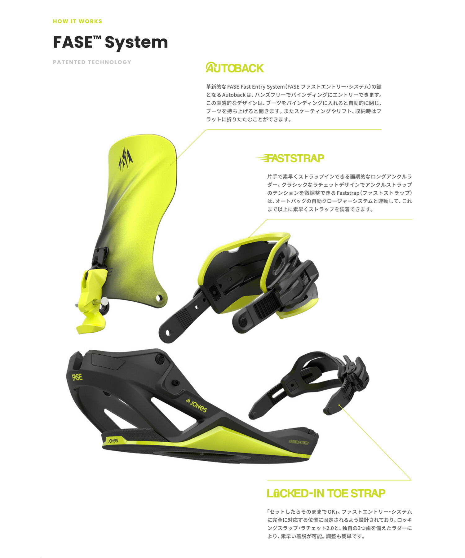 楽天市場】JONES ジョーンズ スノーボード バインディング