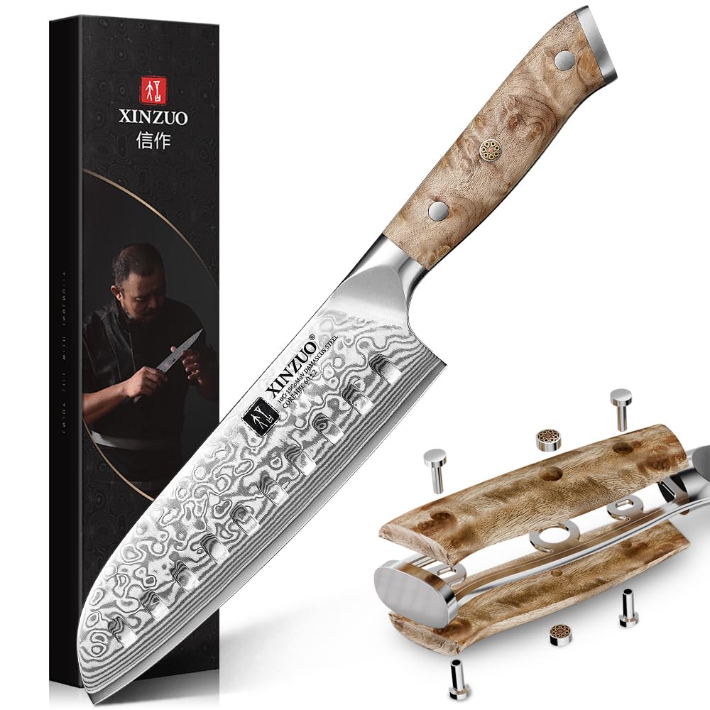 楽天市場】【送料無料】XINZUO 67層ダマスカス鋼 -プロの手鍛造シェフ