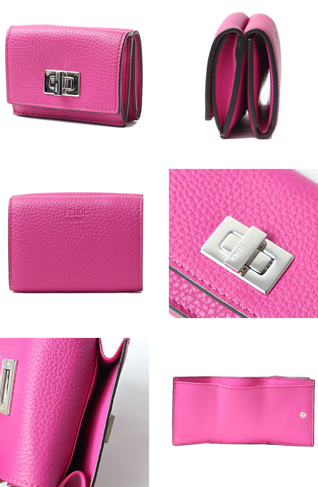 楽天市場】フェンディ FENDI 財布 三つ折り財布 ミニ財布 ピーカブー