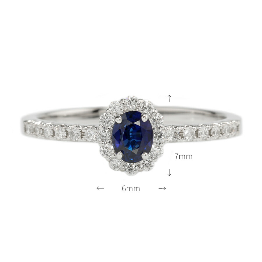 楽天市場】【SS限定 10％OFF！】【鑑別書】 サファイア ダイヤモンド