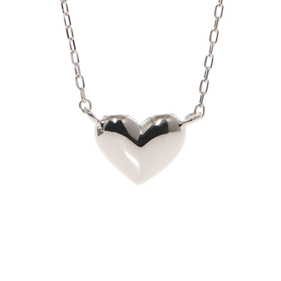 楽天市場】地金 ハート ネックレス 18金 イエローゴールド プラチナ950