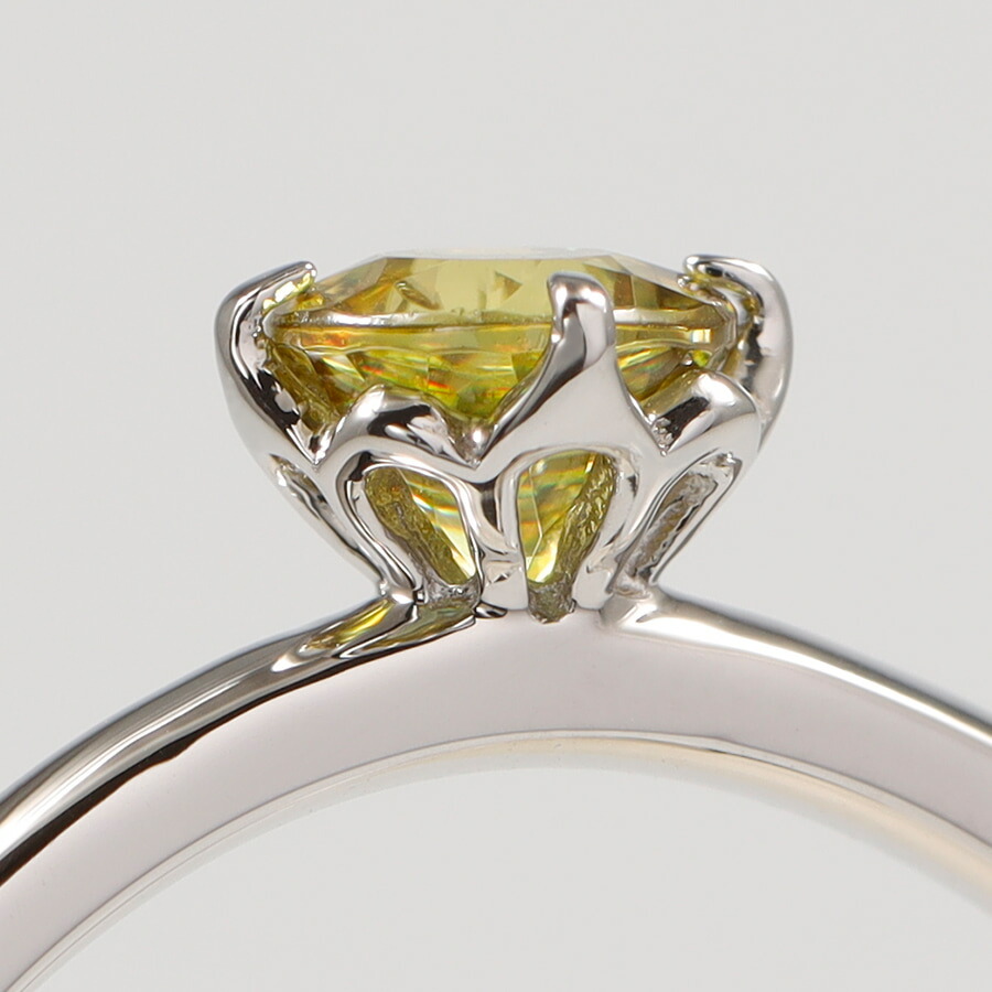 楽天市場】スフェーン リング プラチナ950 k18 イエローゴールド 18k