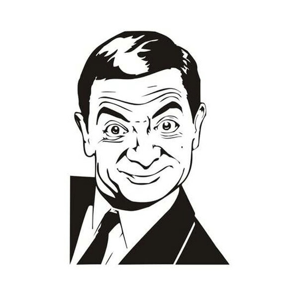 楽天市場】ステッカー Mr.ビーン ミスタービーン 縦10cm×横7cm