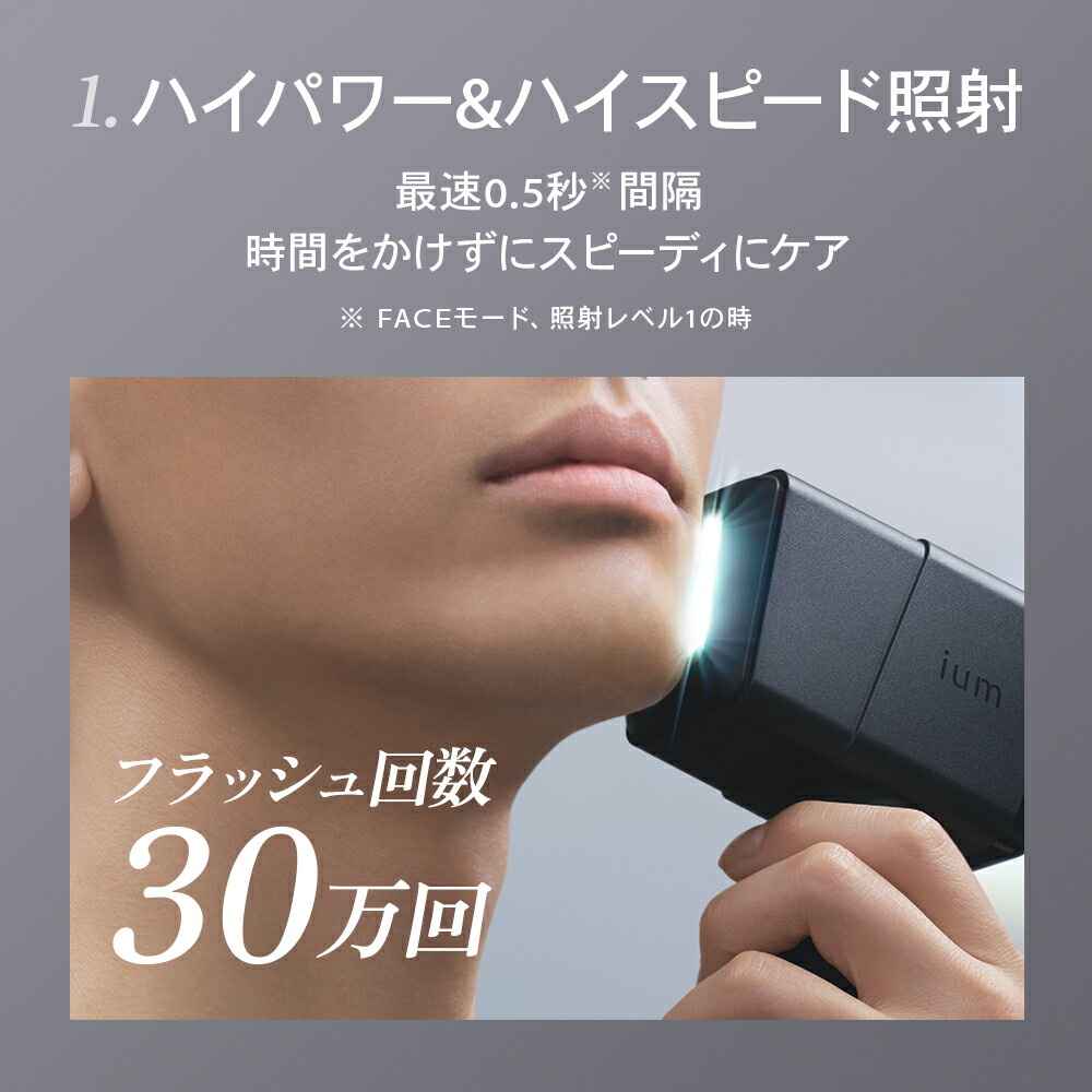 楽天市場】ium イウム スピードショット SPEED SHOT 光美容器 ムダ毛