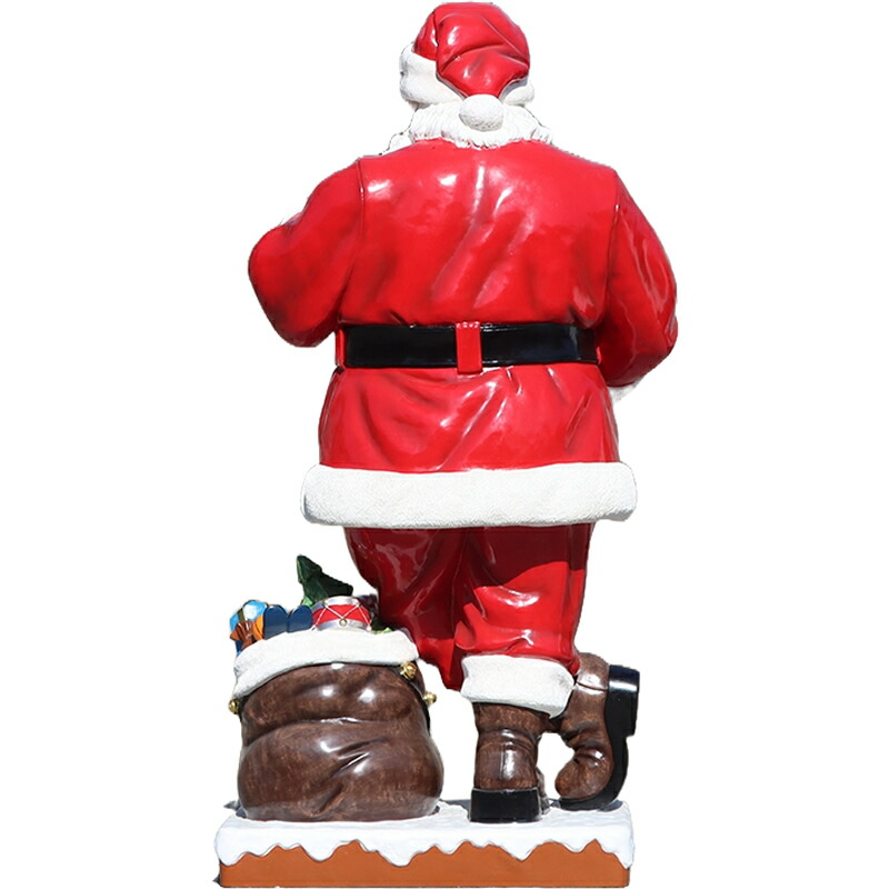 楽天市場】リストを見るサンタクロース H285cm 大きい オブジェ 置物