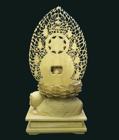 楽天市場】木彫 仏像 普賢菩薩 座像 全高約41cm 彫刻 仏教美術 工芸品