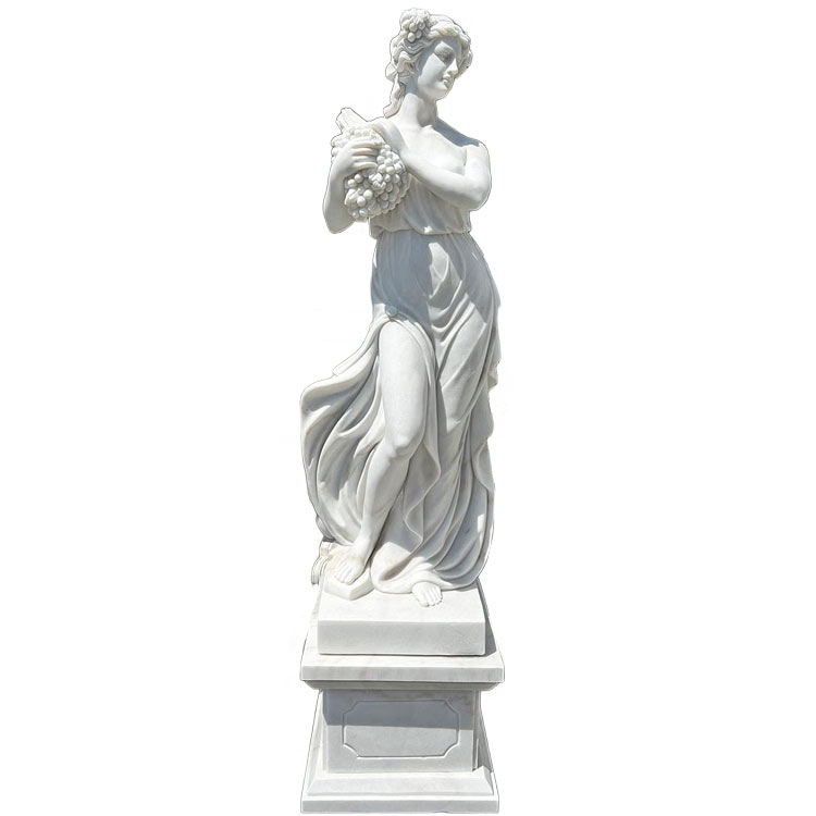 楽天市場】天然大理石彫刻 葡萄を抱えるヴィーナス (夏) H200cm 四季
