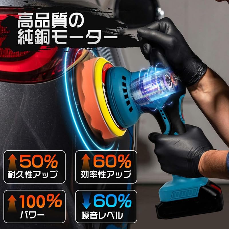 楽天市場】ポリッシャー 充電式 電動ポリッシャー ダブルアクション