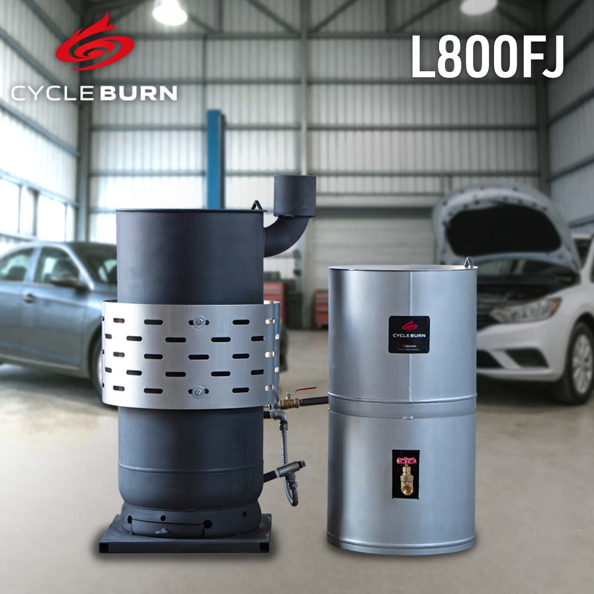 楽天市場】廃油ストーブ【サイクルバーン】L800FJ（ECO太郎 後継モデル