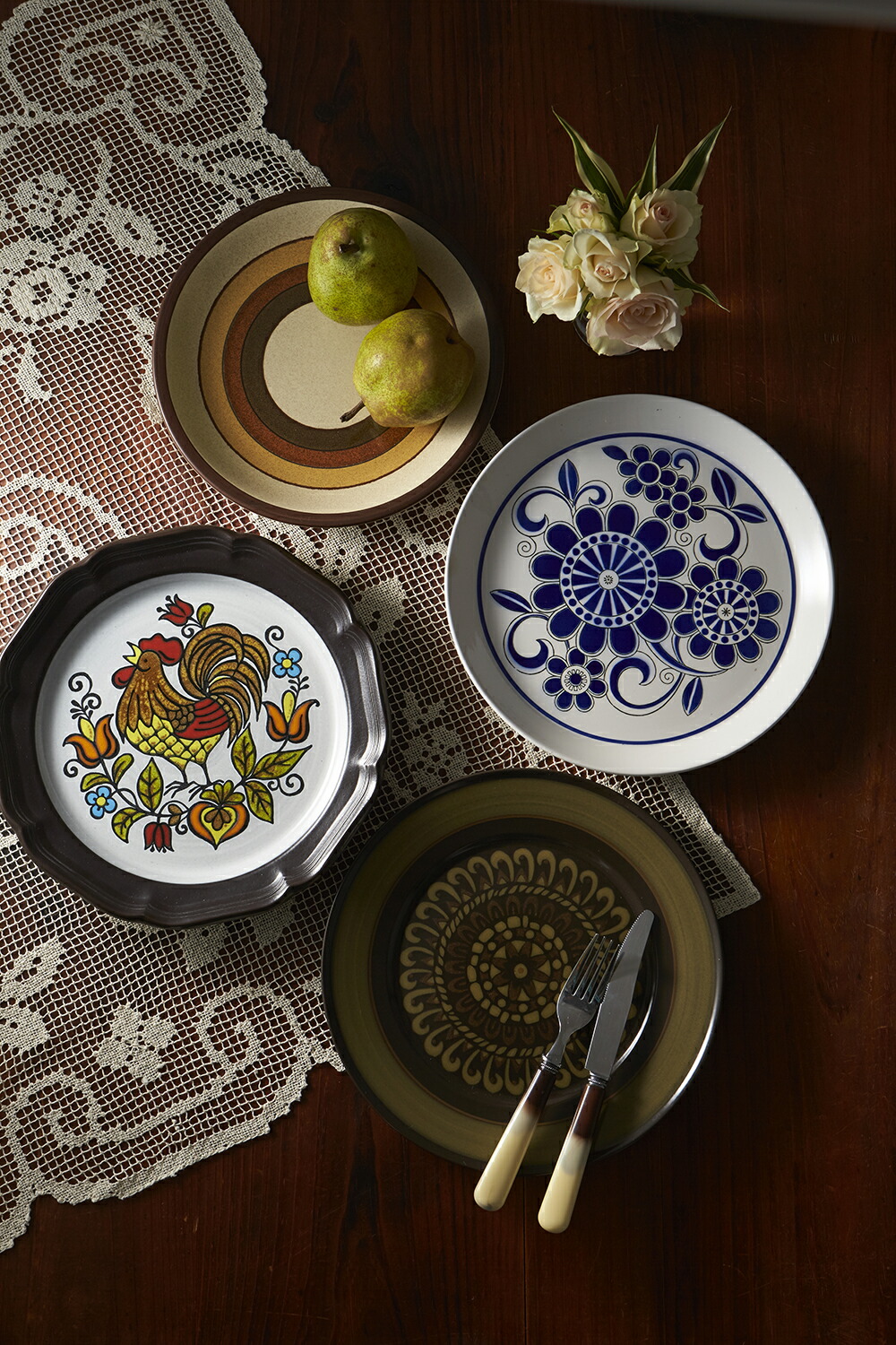 楽天市場】プレート 22cm ミカサ リバイバル ブルーフラワー｜電子