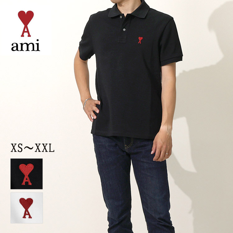 楽天市場】AMI paris アミパリス ポロシャツ 半袖 AMI DE COEUR
