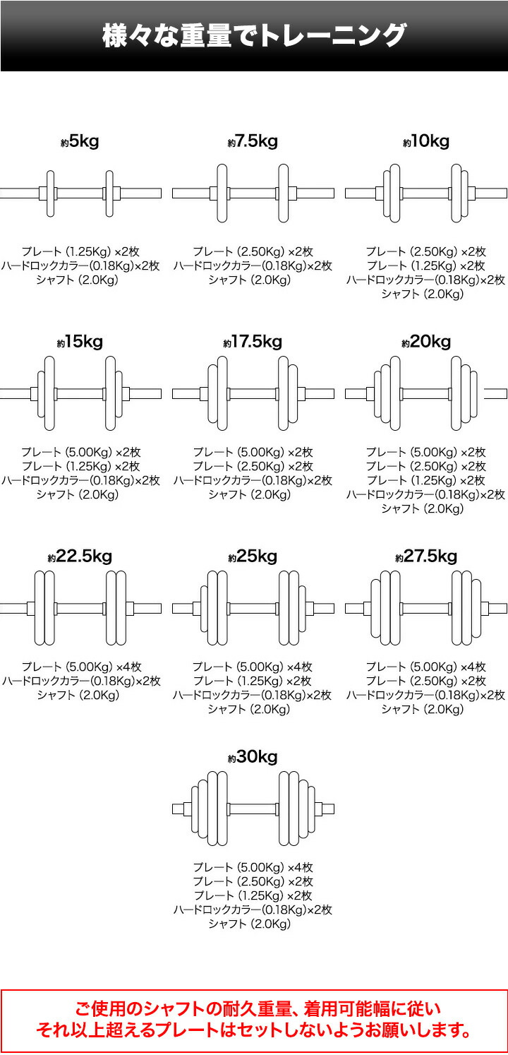 Yasu□25kg×4枚 ダンベルシャフト バーベルプレート セット Yasu□25kg
