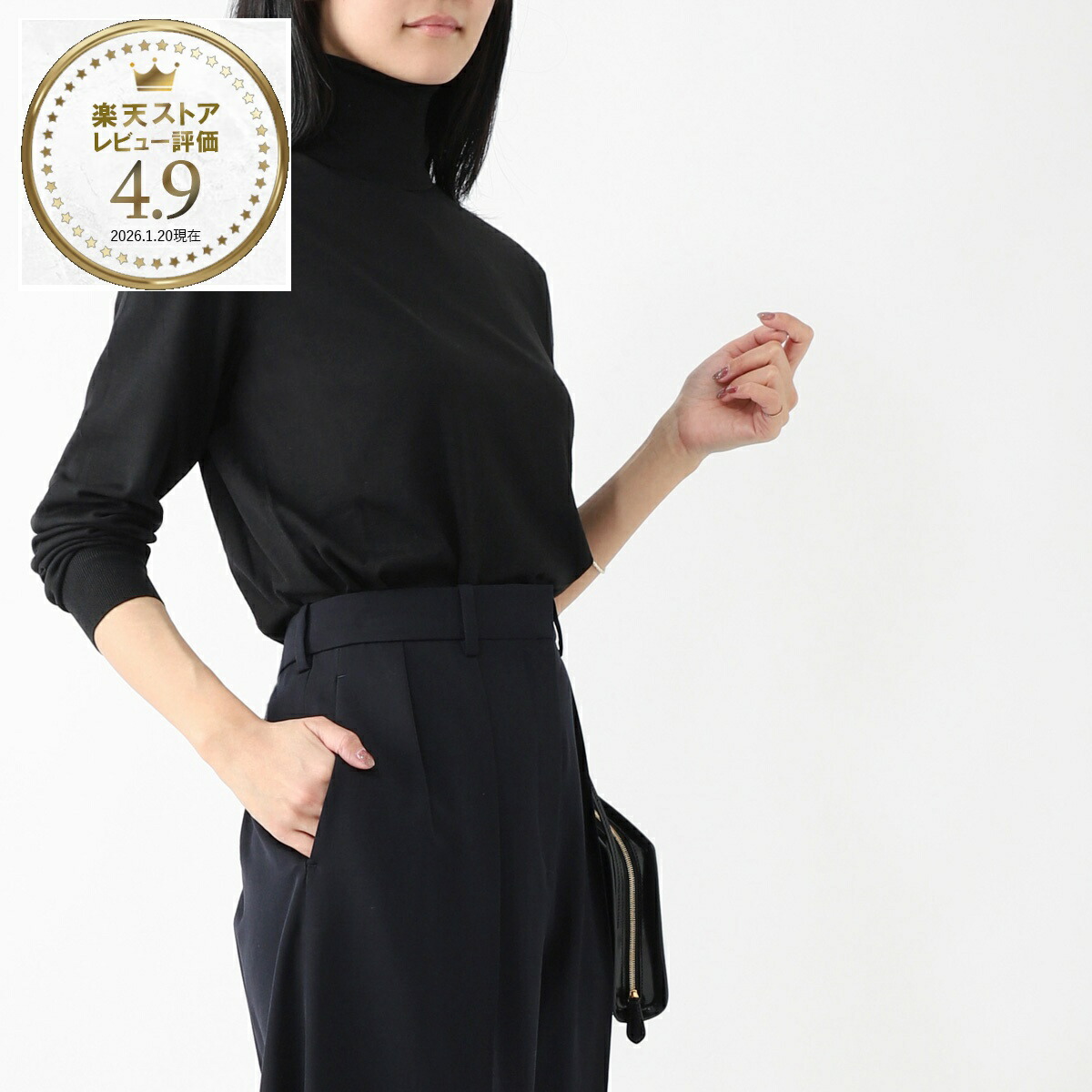 楽天市場】ザ ロウ THE ROW タートルネック ニット ブラック