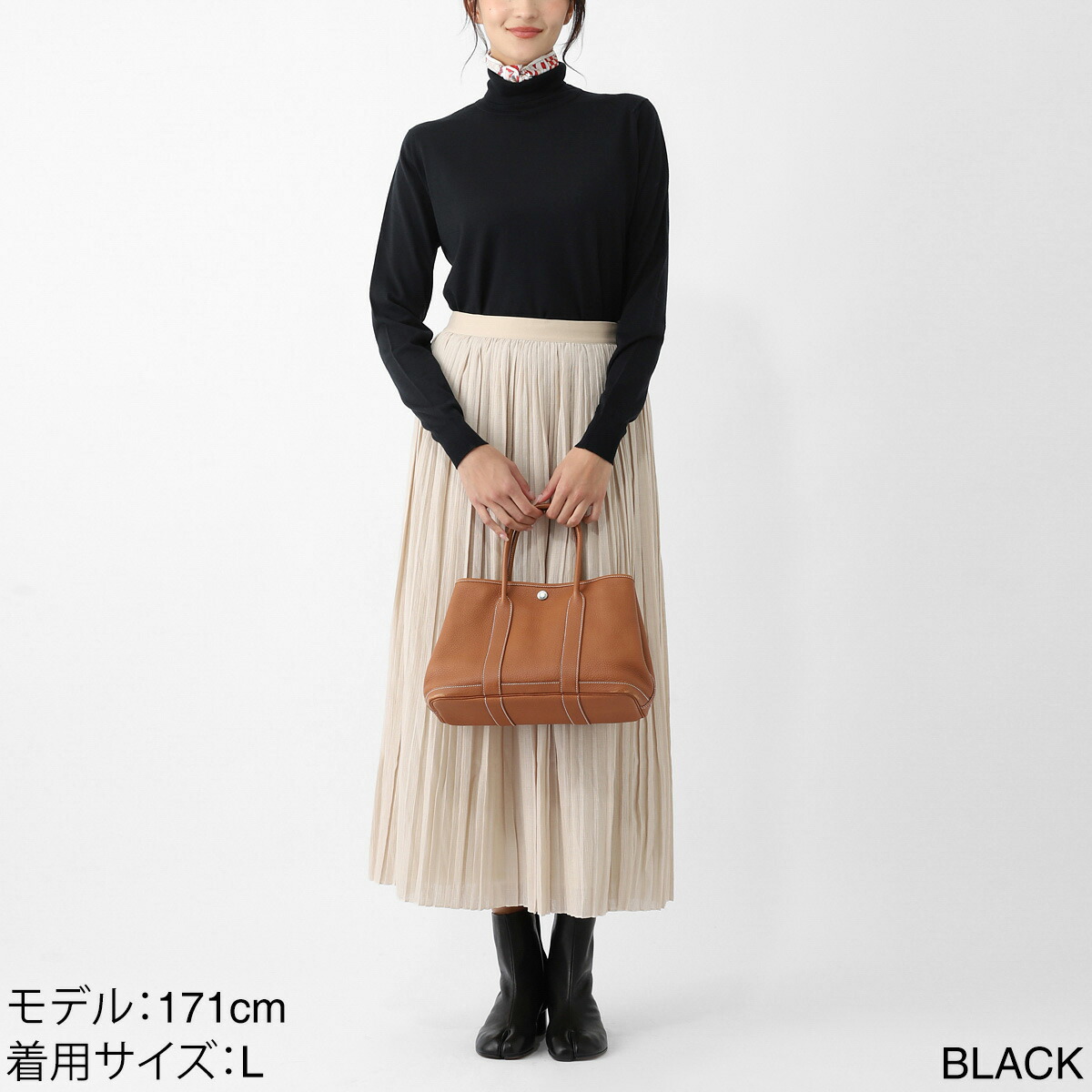 JOHN SMEDLEY タートルネック CATKIN ライトキャメル S JOHN SMEDLEY