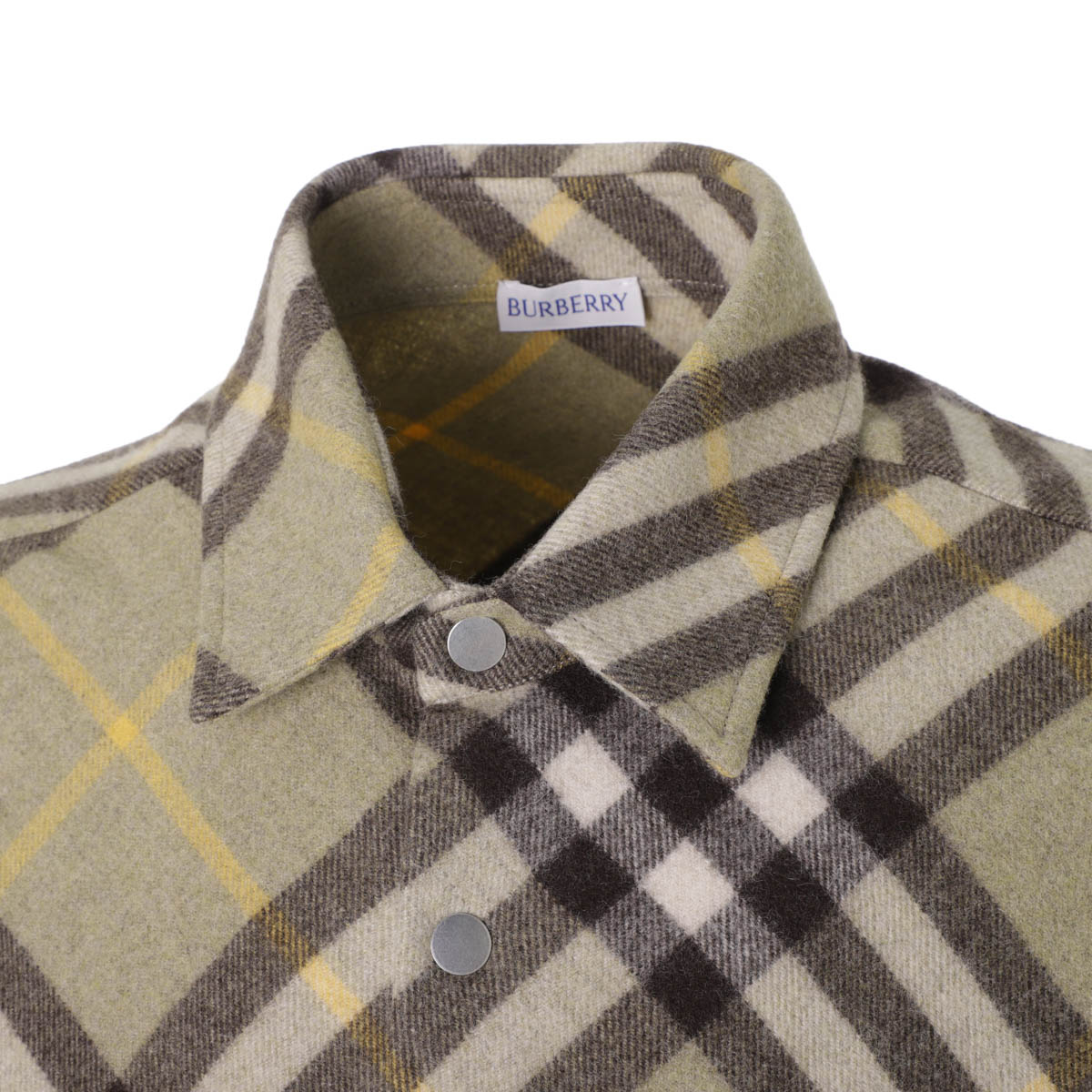 楽天市場】バーバリー BURBERRY シャツジャケット グリーン メンズ