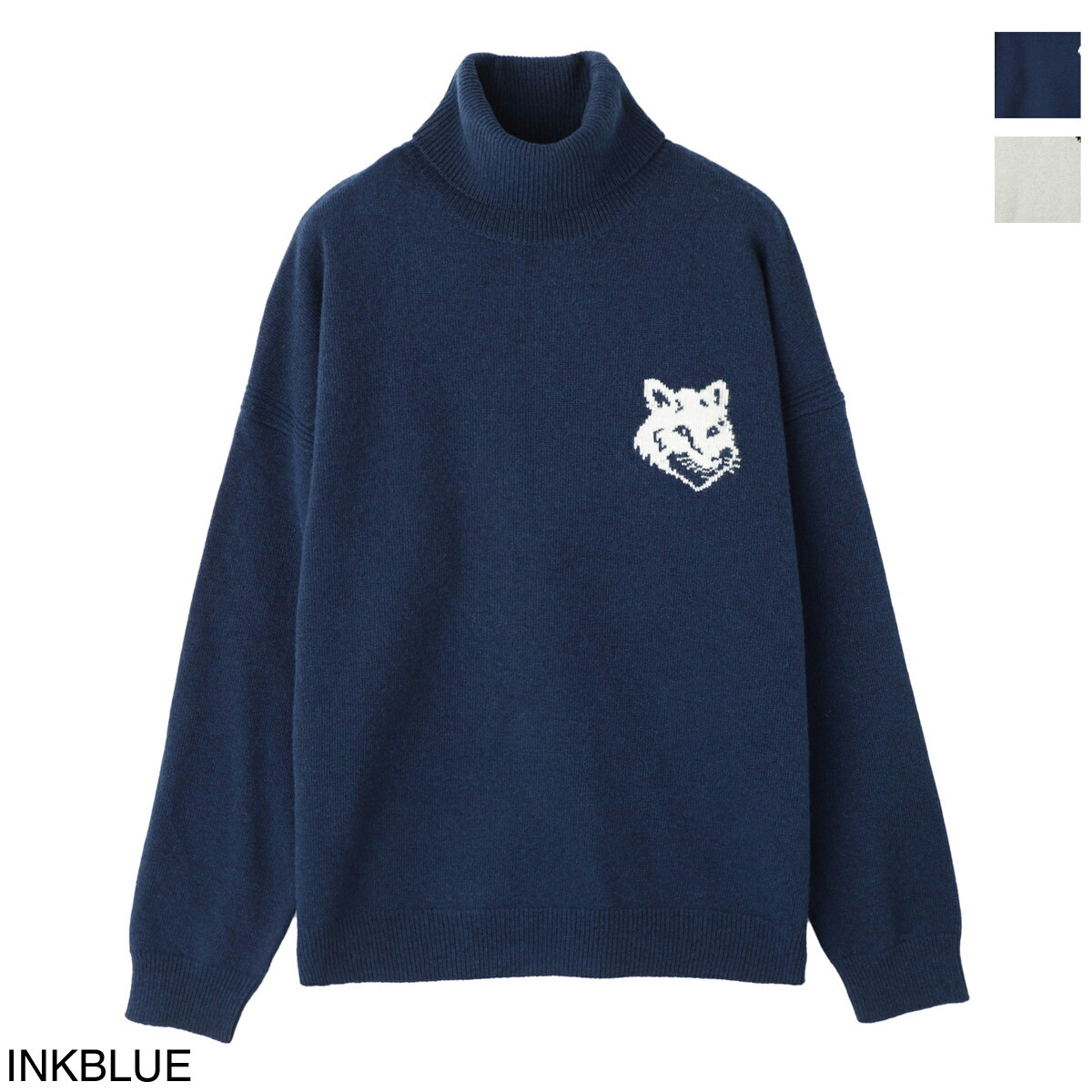 楽天市場】メゾンキツネ MAISON KITSUNE タートルネック ニット メンズ