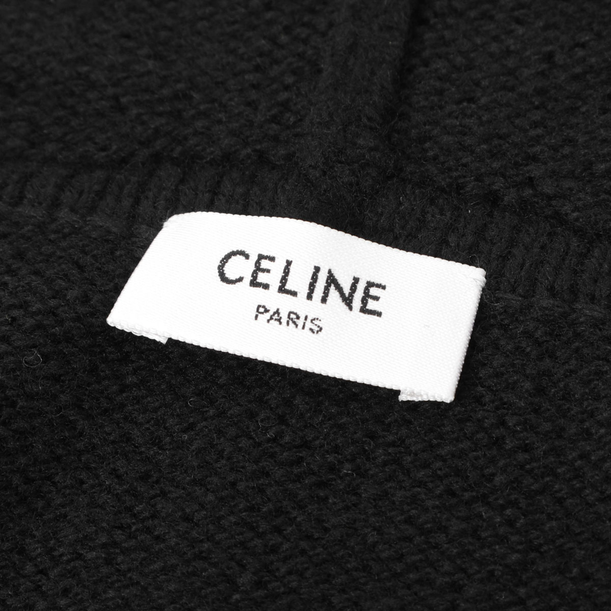 楽天市場】セリーヌ CELINE ジップアップ ニット ブラック メンズ