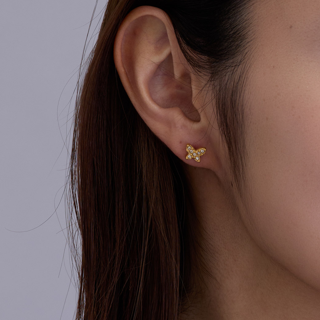 楽天市場】【25%OFFクーポン対象！】ピアス K18GP 金属アレルギー対応