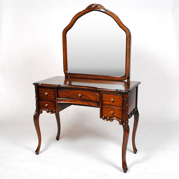 楽天市場】ドレッサー 猫足 幅95cm 丸 アンティーク調 マホガニー 輸入