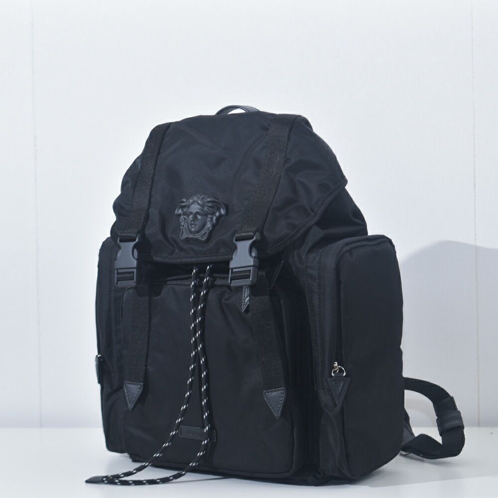 楽天市場】ヴェルサーチ バックパック メデューサ ロゴ ナイロン