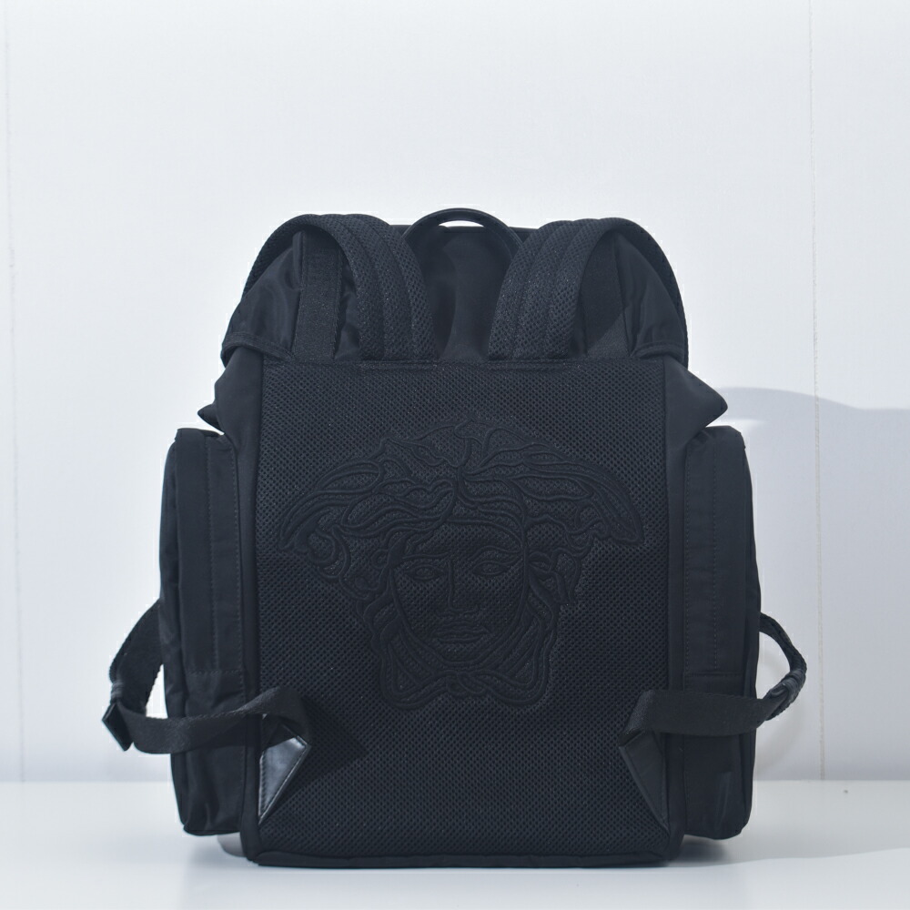 楽天市場】ヴェルサーチ バックパック メデューサ ロゴ ナイロン