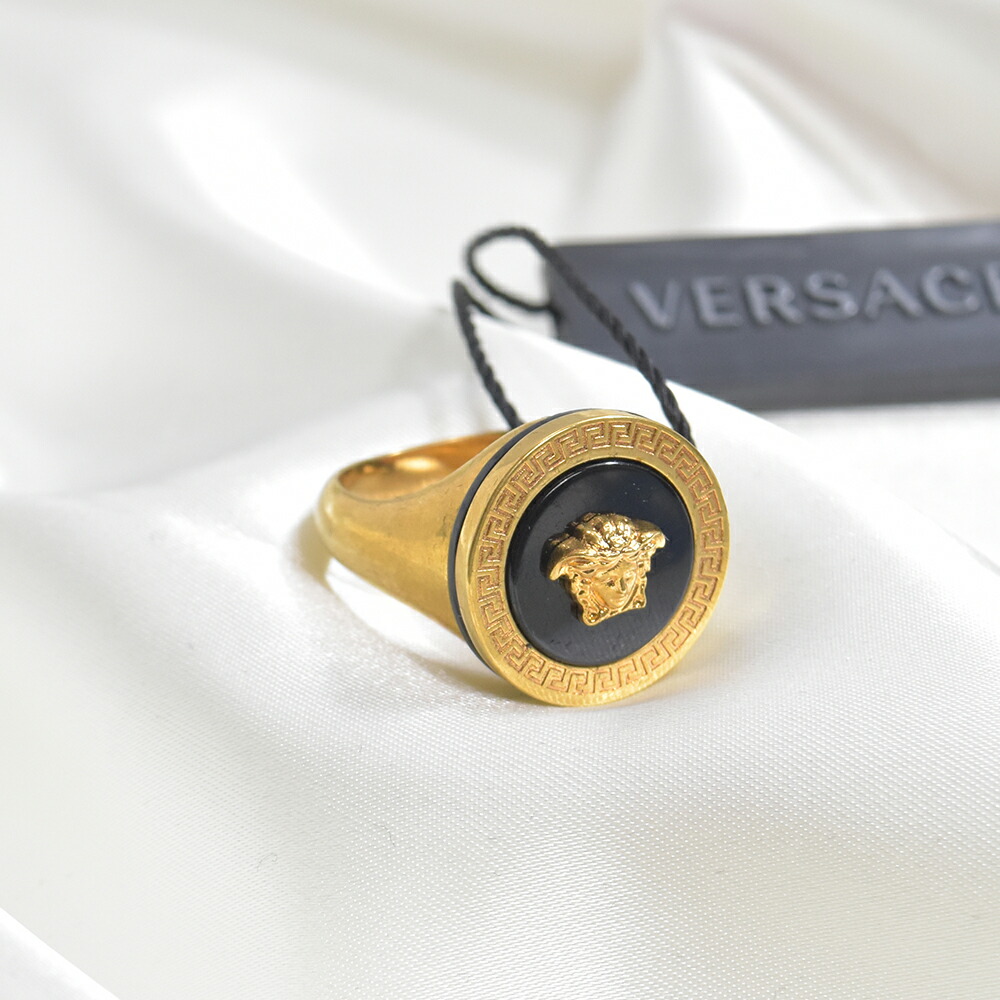 楽天市場】ヴェルサーチ 指輪 リング メンズ ゴールド ブラック