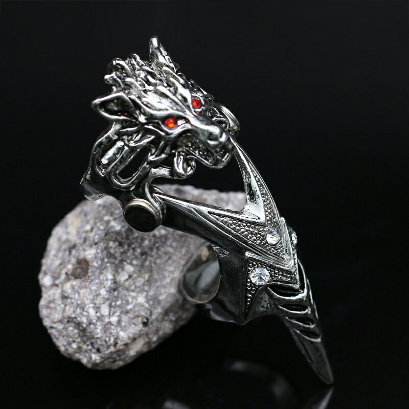 楽天市場】ウルフマンアーマーリング オオカミ 狼 アニマル 動物 21号