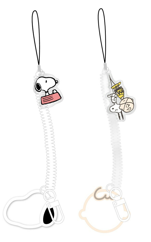 楽天市場】ピーナッツ マルチコイルストラップ【全2種】スヌーピー