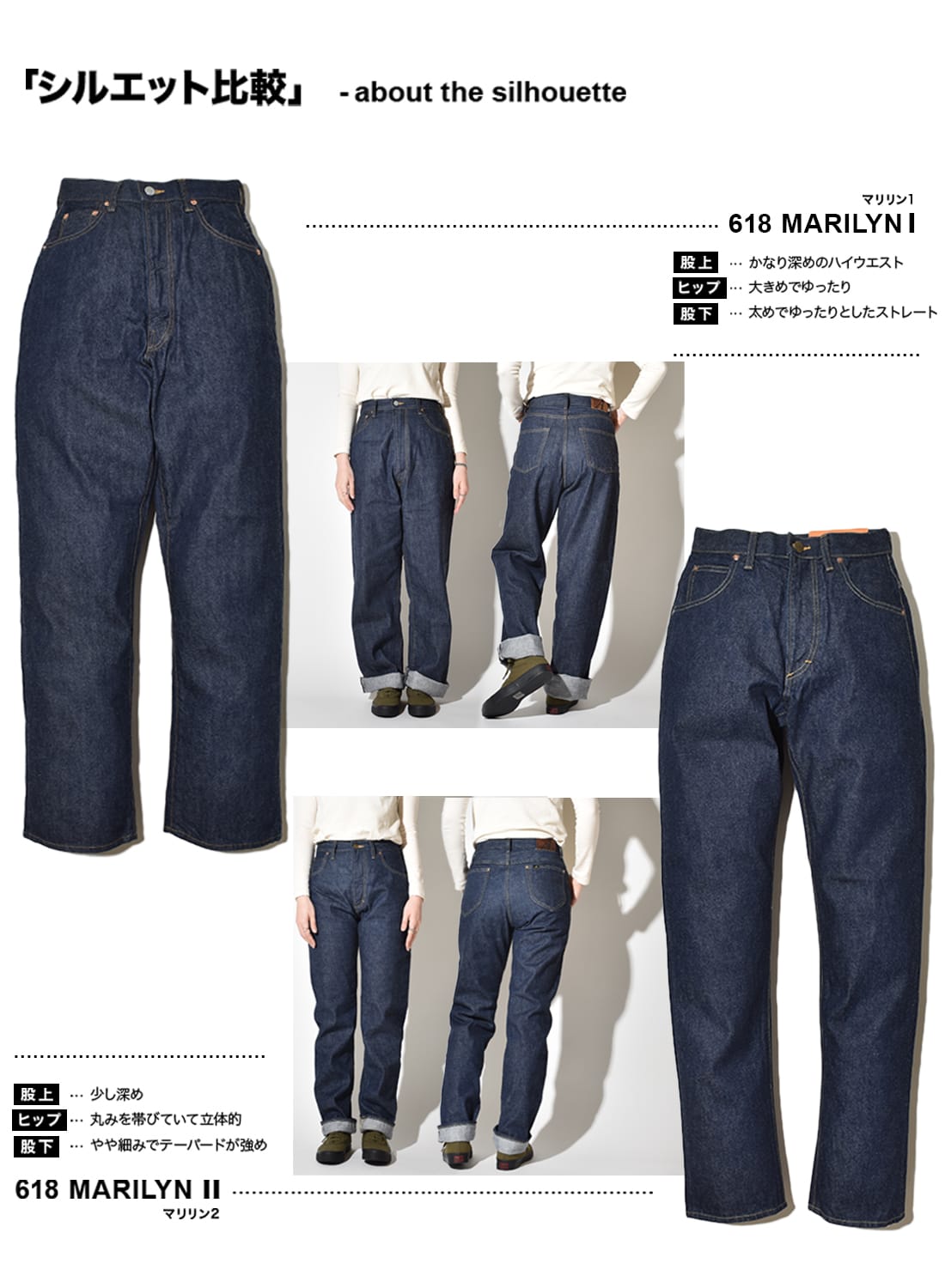 楽天市場】【19%OFFクーポン対象】アナトミカ マリリン 2 デニムパンツ