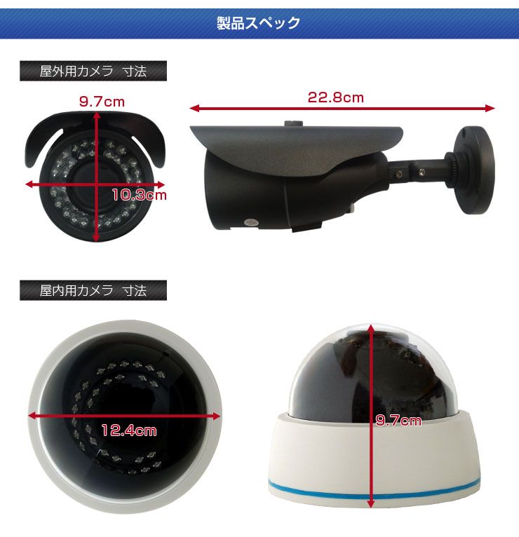 楽天市場】バリフォーカルレンズカメラ ズームレンズカメラ【2.8mm