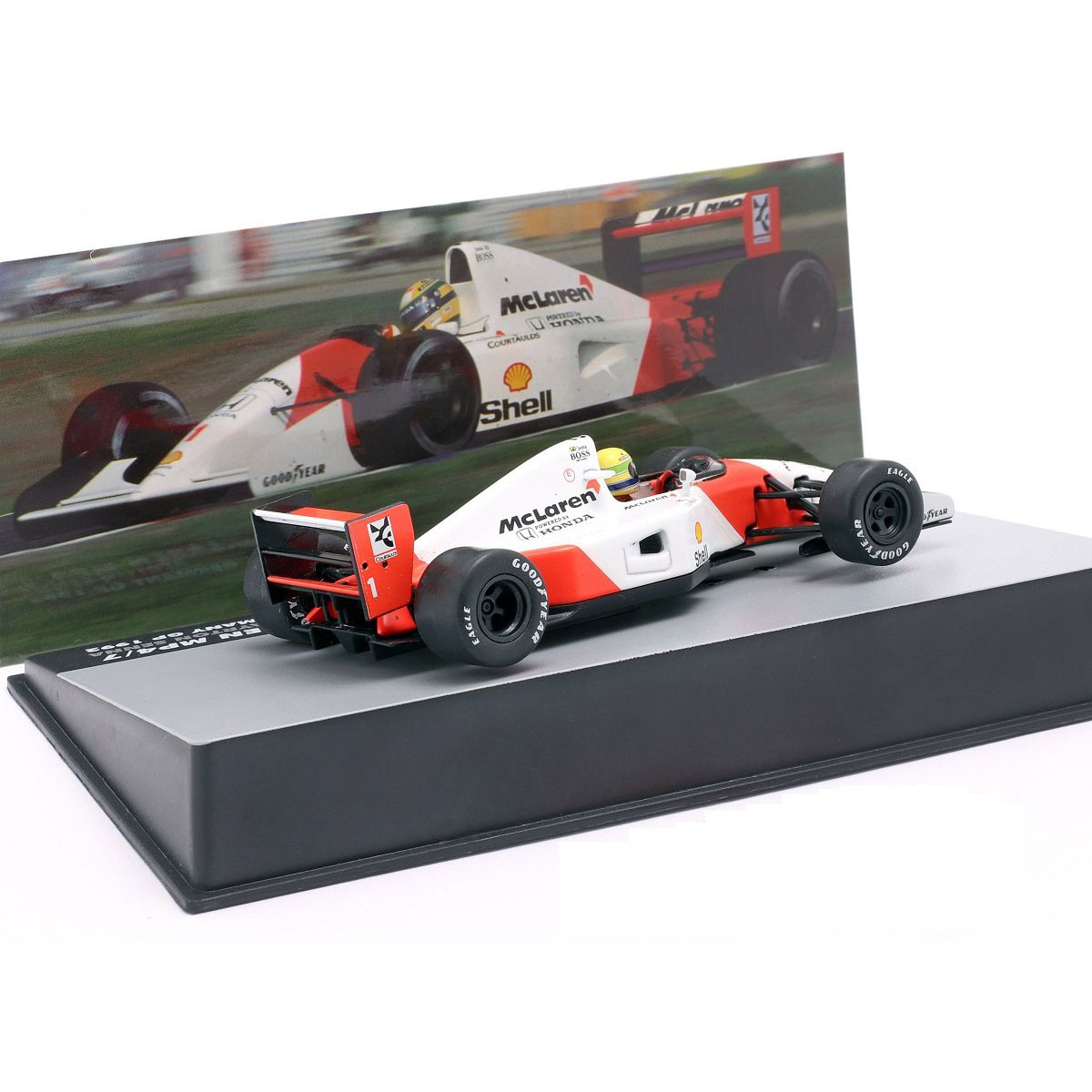 楽天市場】アイルトンセナ 模型 1/43 スケール マクラーレン MP4/7 #1