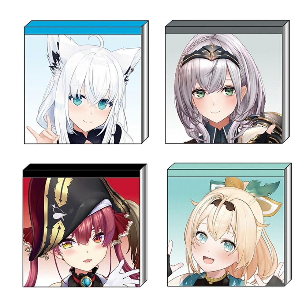 楽天市場】ホロライブ スクエアメモ 宝鐘マリン 白上フブキ 白銀ノエル