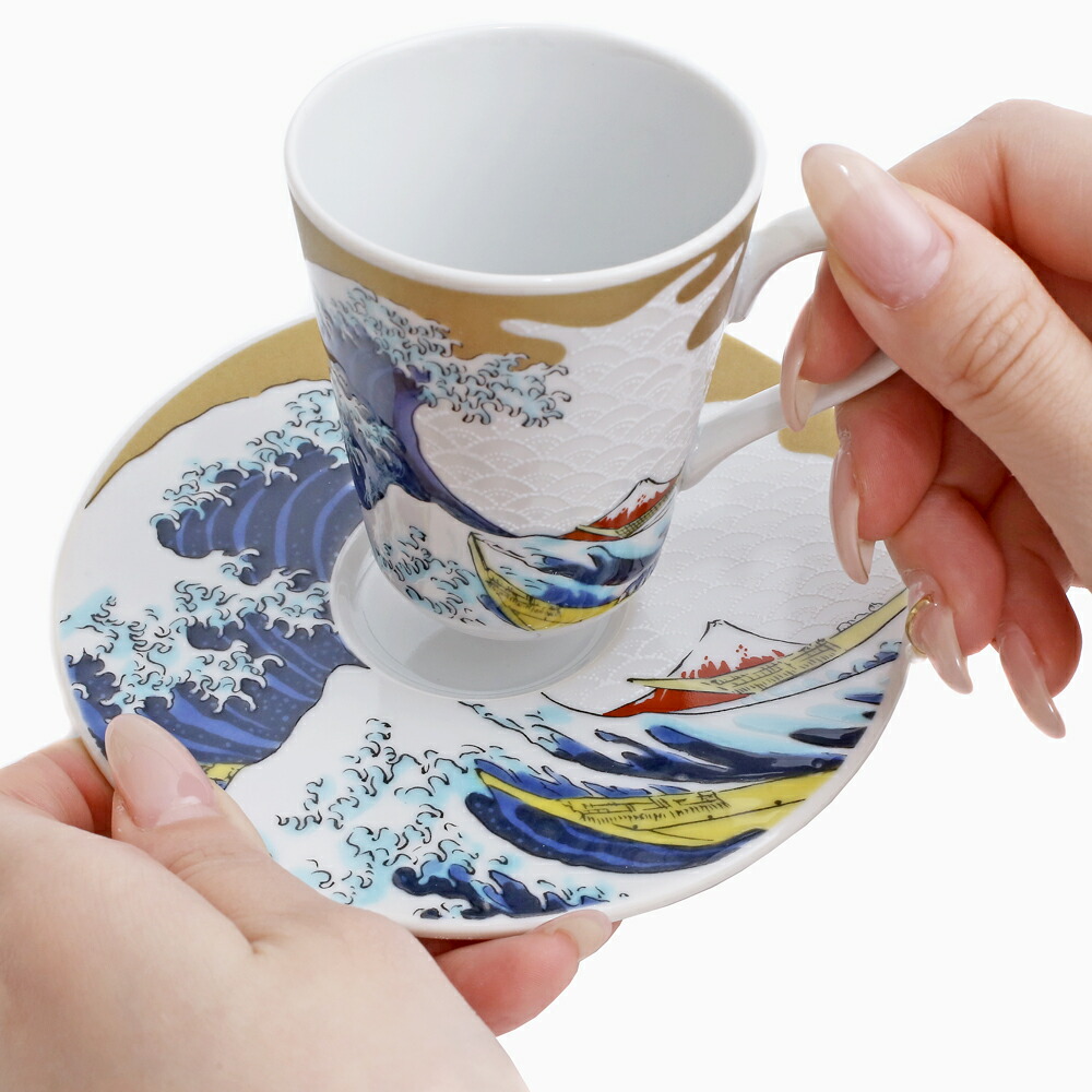 ティーカップ・ソーサー 織田製（明治時代・九谷焼と推定） ティー