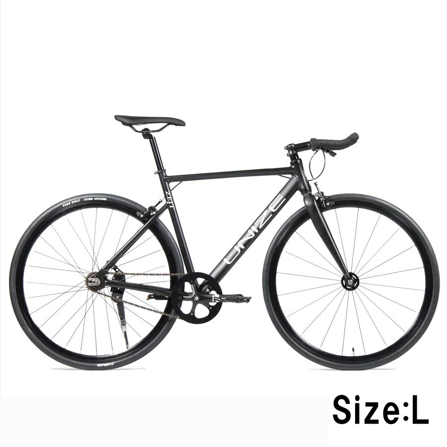 楽天市場】ピストバイク UNIZE ZEIT Matte Black (ユナイズ ツァイト