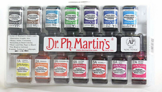 楽天市場】ドクターマーチン/Dr.Ph.Martin's ウォーターカラーインク