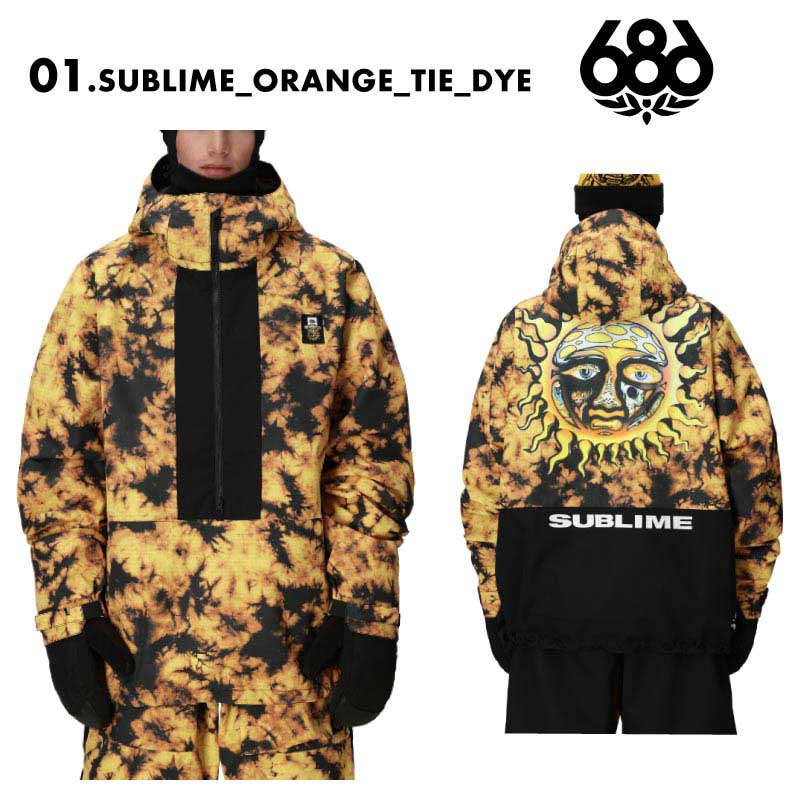 楽天市場】686 ウエア（カラーイエロー）（スノーボード用ウェア