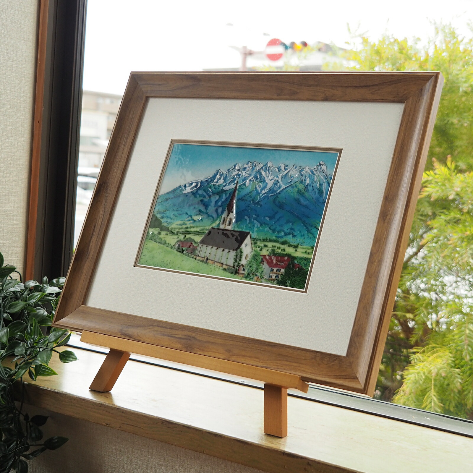 楽天市場】チロル ヨーロッパの風景 アルプスの風景 風景画 七宝焼