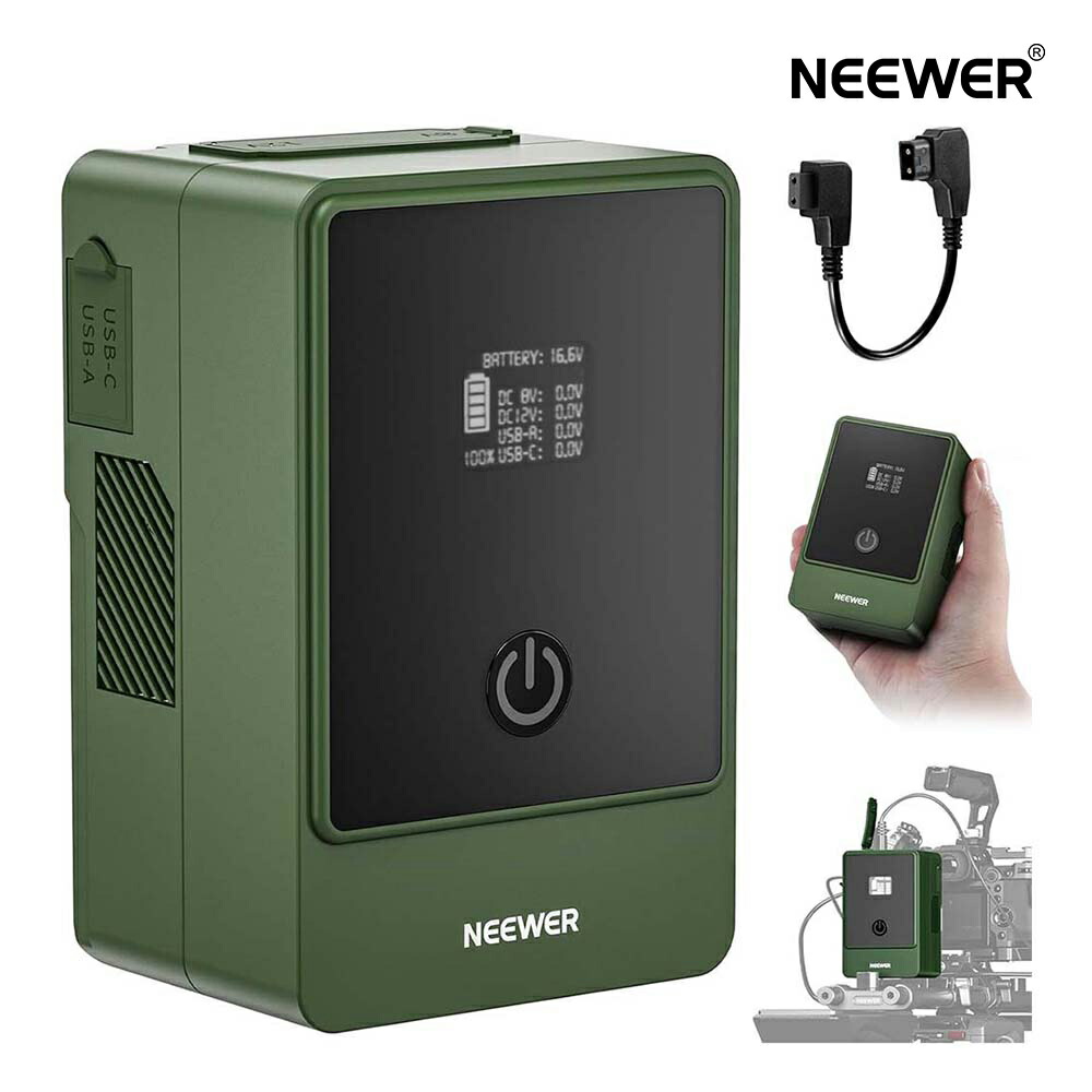 楽天市場】【P5倍+20%OFF券】NEEWER ミニVマウントバッテリー 6800mAh