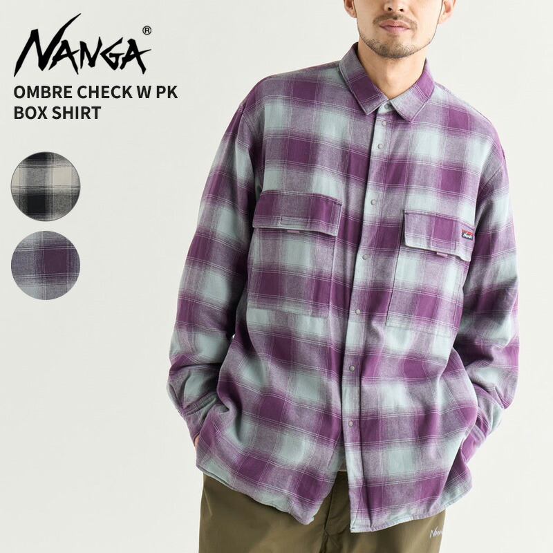 楽天市場】ナンガ メンズ 長袖シャツ レディース NANGA オンブレ