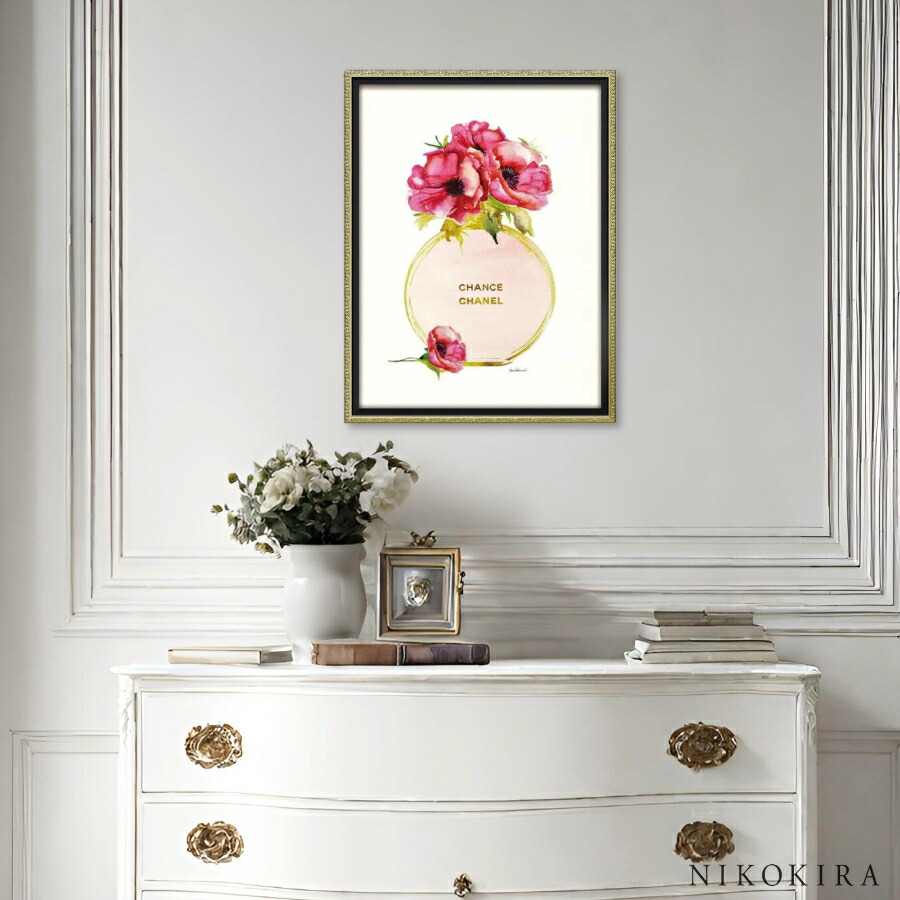 No111木枠付きキャンバスアート ブランドアートポスター 香水 chance