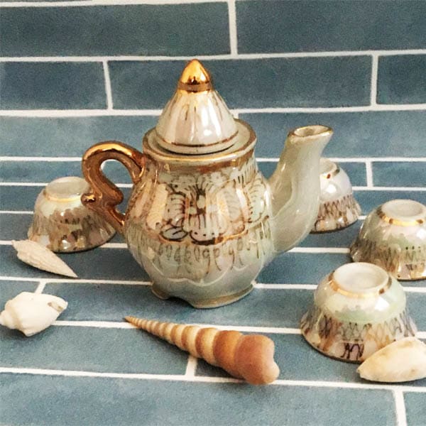 楽天市場】ベンジャロン焼き ティーポット＆カップ ホワイト×ゴールド