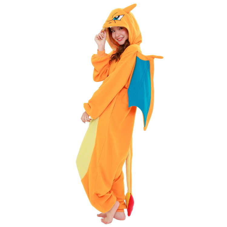 楽天市場】着ぐるみ パジャマ 大人用 ポケモン フリース リザードン