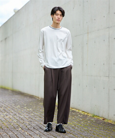 楽天市場】パンツ ボトムス ワイドパンツ ストレッチ タック