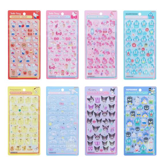 楽天市場】サンスター文具 ボンボンドロップシール サンリオ 立体