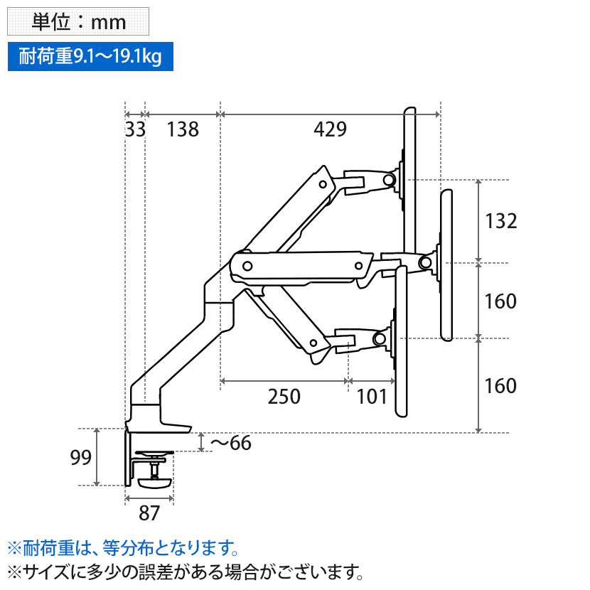 楽天市場】Ergotron エルゴトロン HX デスクモニターアームモニター