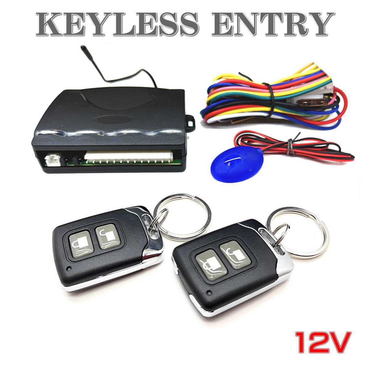 楽天市場】キーレス エントリー キット 汎用 アンサーバック機能付